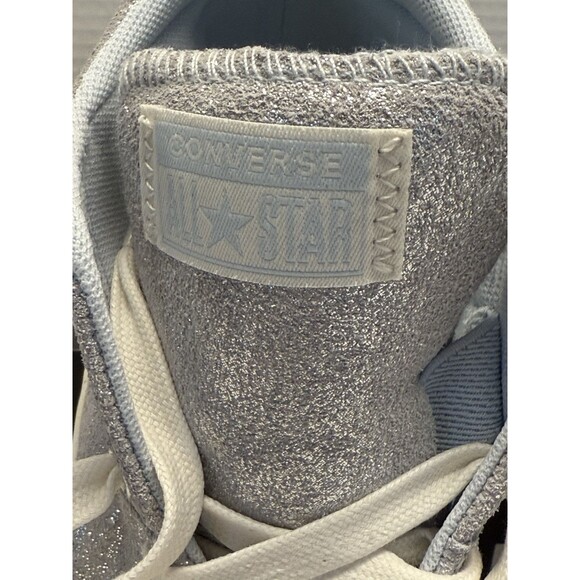 Converse Chuck Taylor Madison Silver MetallicWomen's Mid Top Sneakers Sz 7.5 New - Picture 12 of 16